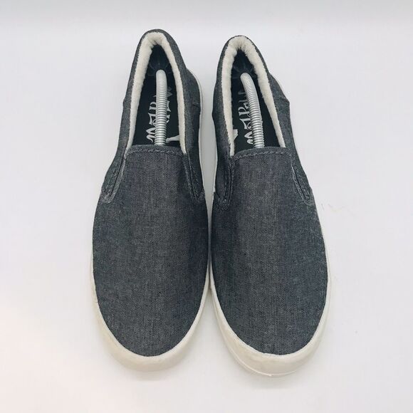Mad Love Target Slip On Canvas Loafers Women's 10 Chambray Gray Comfort Shoes - Picture 5 of 11